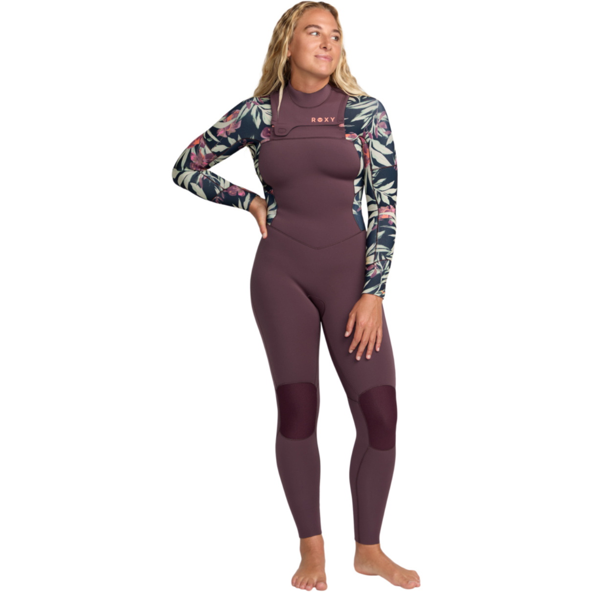 2026 Roxy Womens Swell Natural 4/3mm Chest Zip Wetsuit 26BW213509